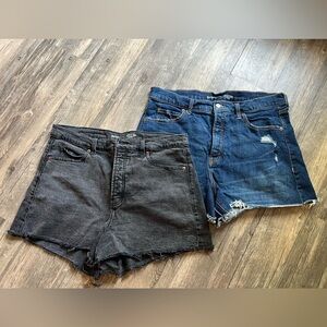 Old Navy Sky High A-Line Denim Shorts Size 16 - lot of two pair!